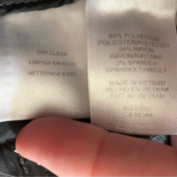 Jones NY Collection Stretch Wide Leg Trousers ~ Size 8 ~ Charcoal ~Career Attire - Picture 6 of 16